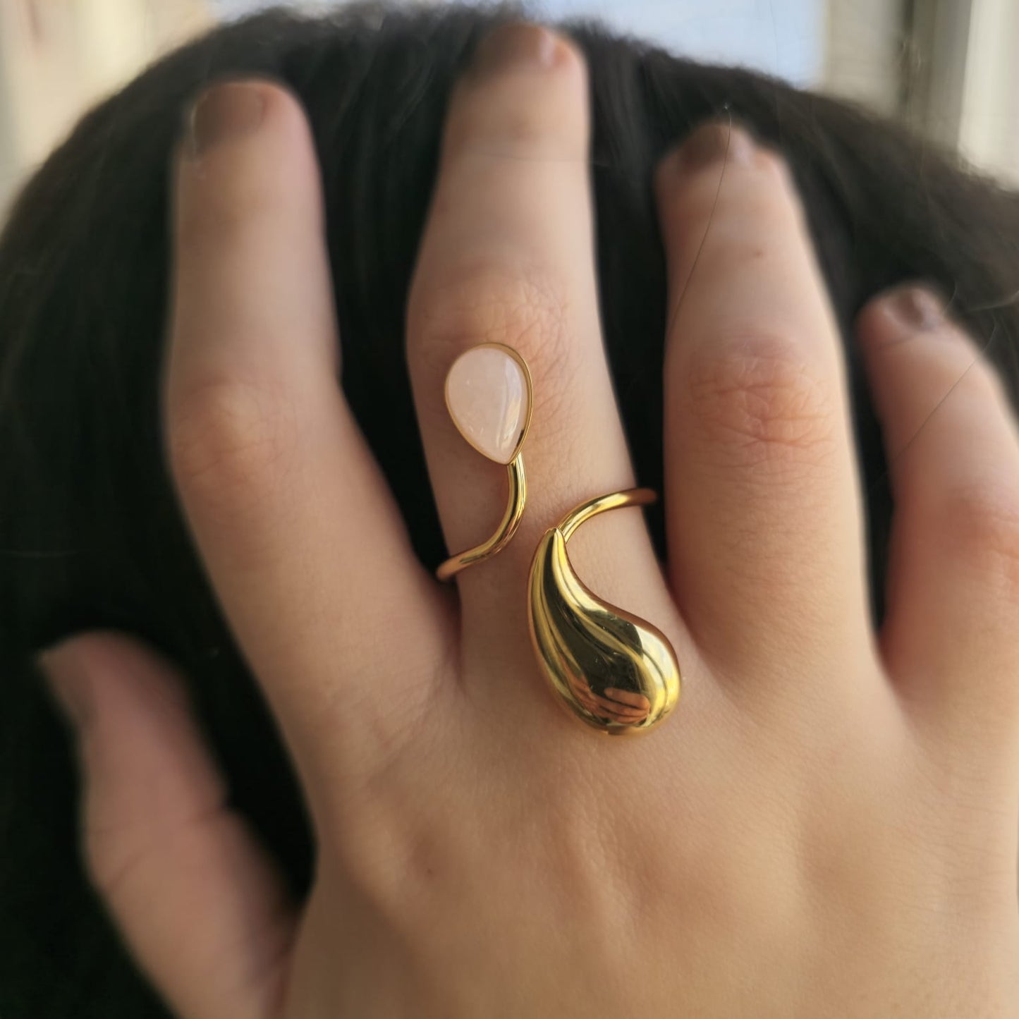 ANILLO DUO GOTA ROSA