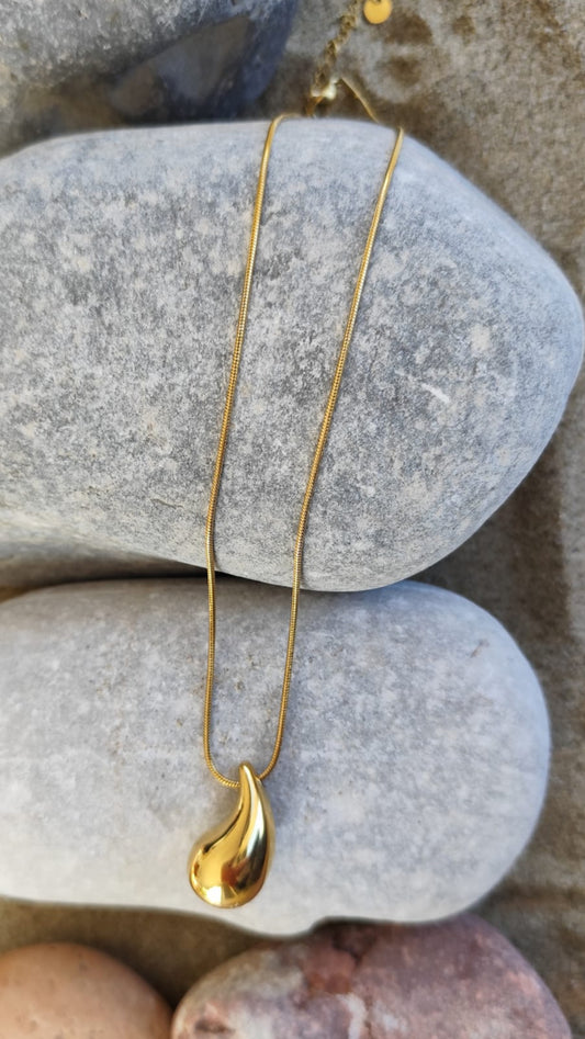 COLLAR GOTA DORADO