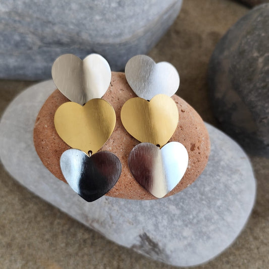 PENDIENTES CORAZON DUO