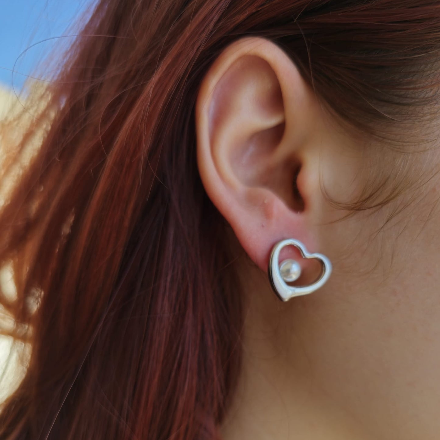 PENDIENTES AMORE PLATEADO