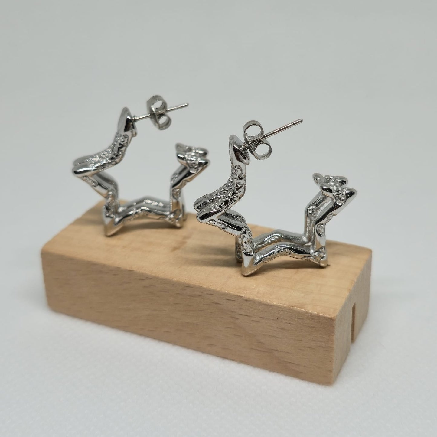 PENDIENTES STAR PLATEADO