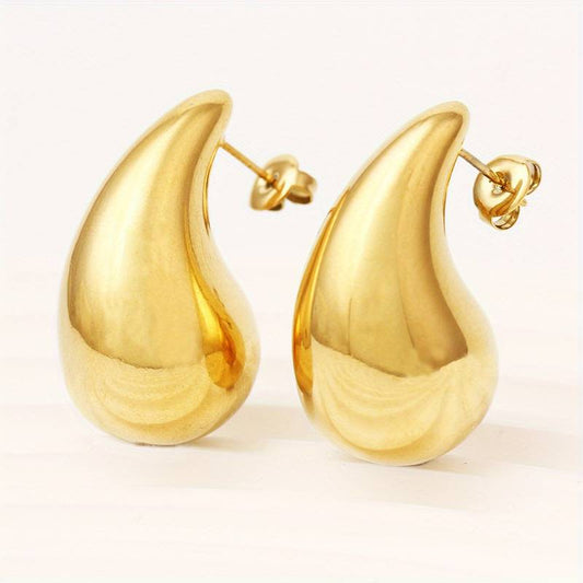 PENDIENTES GOTA DORADO