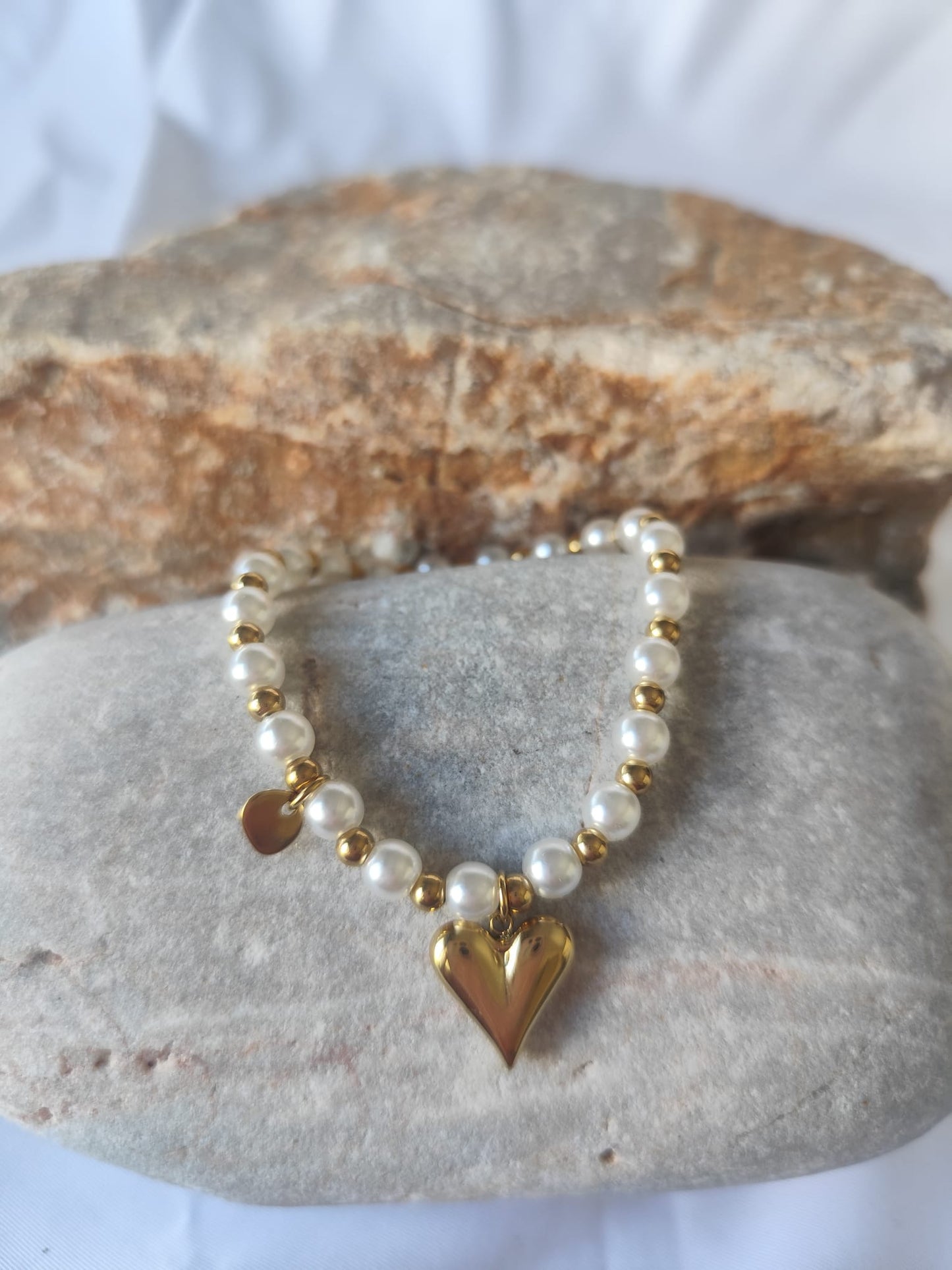 PULSERA CORAZÓN NACAR